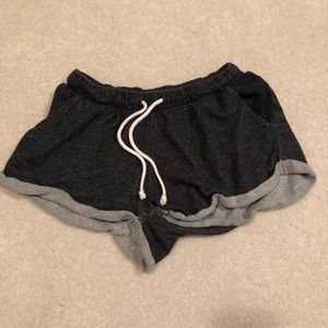 heather grey sweat shorts